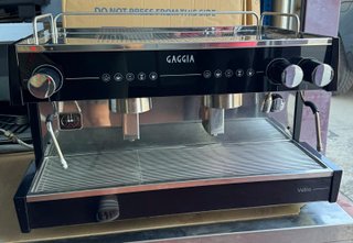Cafetera Gaggia Vetro Negra 2 Grupos 2 MANO
