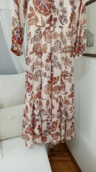 Vestido largo estampado bohemio