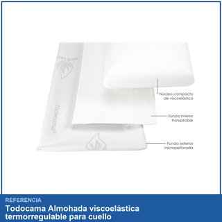 - Almohada viscoelástica termorregulable para