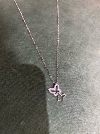 Collar Time Road Plata Mariposas