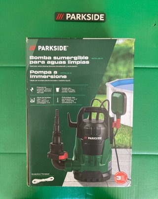 Bomba Sumergible PARKSIDE PETPK 400A1 agua limpia