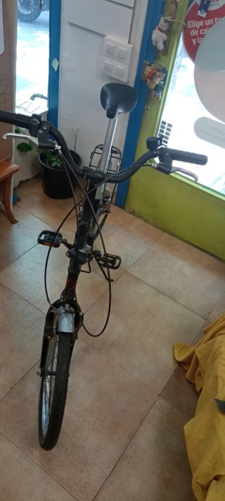 Bicicleta Plegable Negra