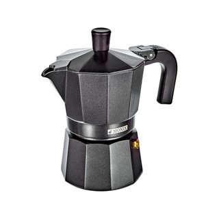 MONIX cafetera espresso aluminio negra 12 tazas