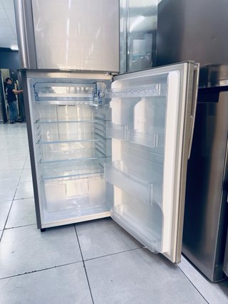 Nevera combi plateada