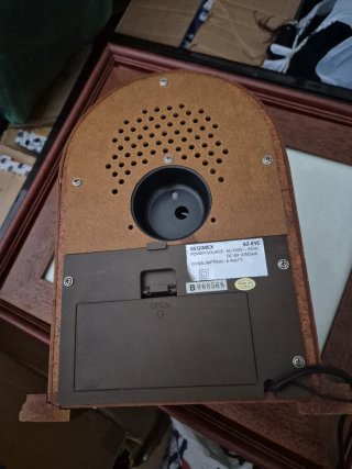 Radio Reloj Antiguo Madera