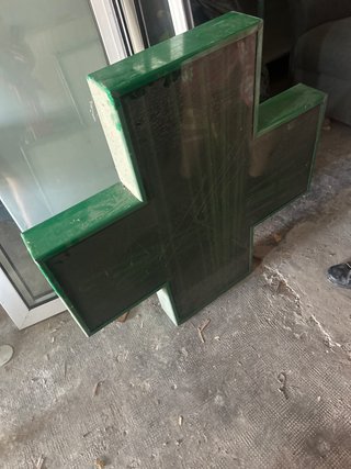 Cruz Farmacia Verde Luminosa