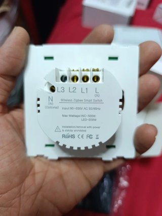 Interruptor Doble Negro Zigbee
