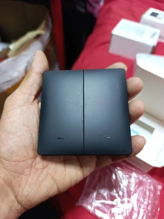 Interruptor Doble Negro Zigbee