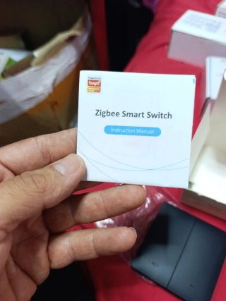 Interruptor Doble Negro Zigbee