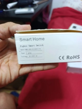 Interruptor Doble Negro Zigbee