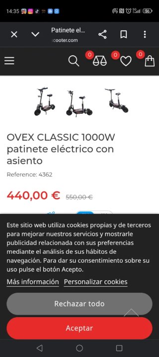Patinete eléctrico LOVEX