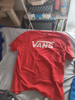 Camiseta Vans Roja Niños Talla XL