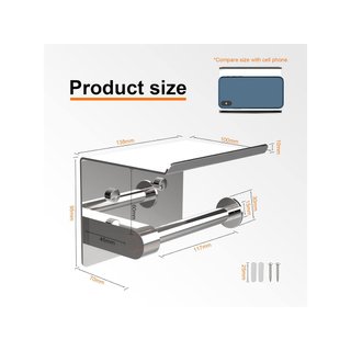 Ibergrif MK34053 portarrollos adhesivo acero