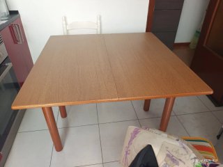 Mesa de cocina extensible madera