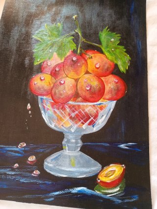 Dipinto Frutta in Ciotola Studio Parrilla