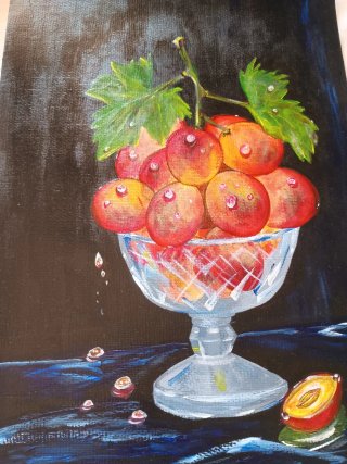 Dipinto Frutta in Ciotola Studio Parrilla