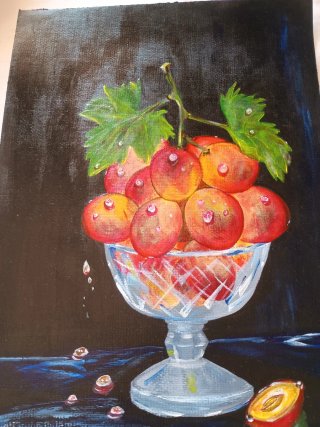 Dipinto Frutta in Ciotola Studio Parrilla