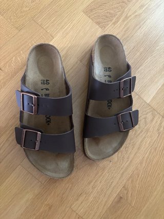 Birkenstock Arizona Piel Marrón Chocolate Talla 40