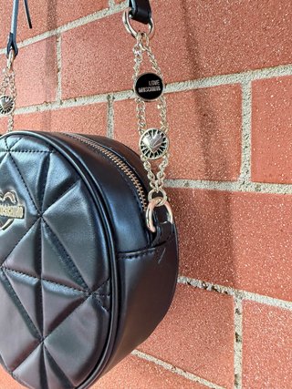 Borsa rotonda trapuntata LOVE Moschino