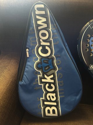 Pala de pádel Black Crown Shark + funda