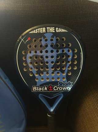 Pala de pádel Black Crown Shark + funda