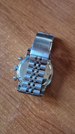 Orologio Fossil Uomo Nero Argento