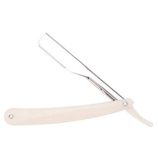 Navaja de afeitar beige y negra
