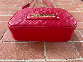 Borsa LOVE Moschino trapuntata rossa