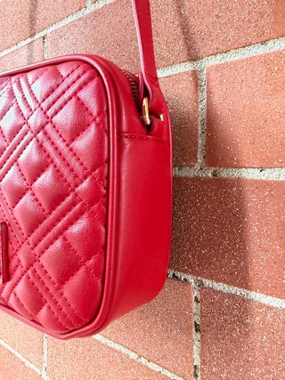 Borsa LOVE Moschino trapuntata rossa