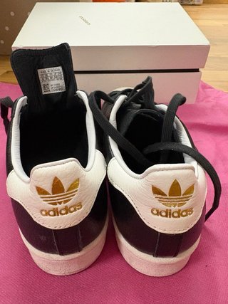 Adidas Superstar Pure piel Negras Talla 38.5
