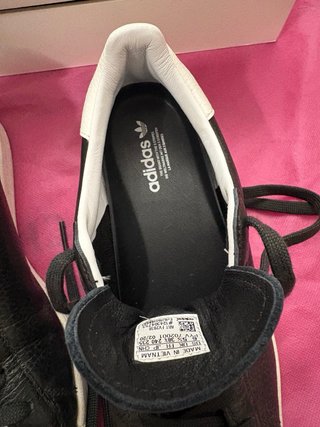Adidas Superstar Pure piel Negras Talla 38.5