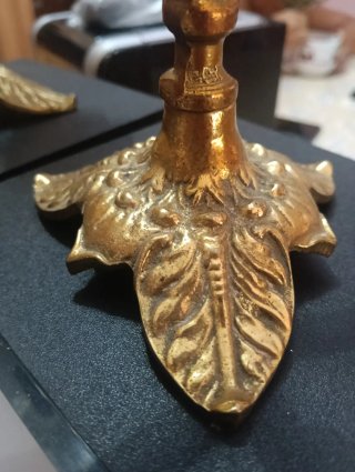 Juego 2 Candelabros Bronce 3 Brazos