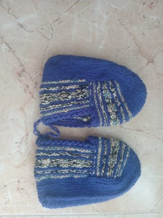 Calcetines tobilleros lana hechos a mano
