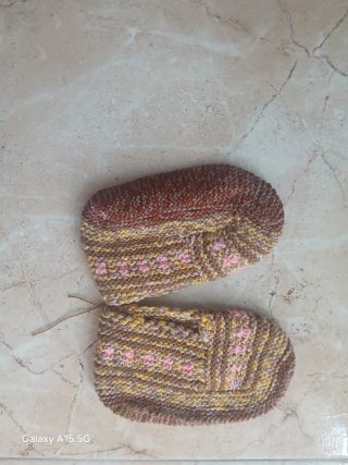 Calcetines tobilleros lana hechos a mano