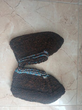 Calcetines tobilleros lana hechos a mano