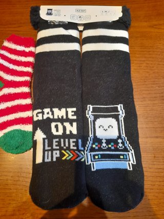 Set 3 paia calze natalizie e gamer