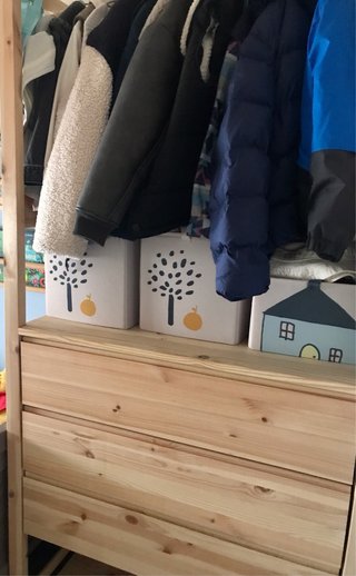 Armario vestidor abierto IVAR de madera de pino