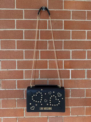 Borsa LOVE Moschino nera con cuori