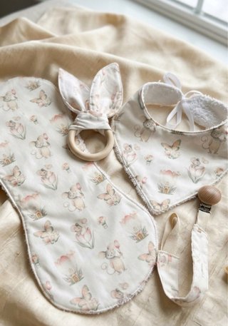 Lote Baberos Bebé Algodón Estampados