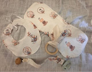 Lote Baberos Bebé Algodón Estampados