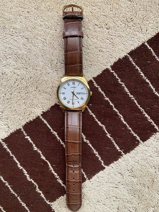Reloj Casio Dorado Correa Marrón