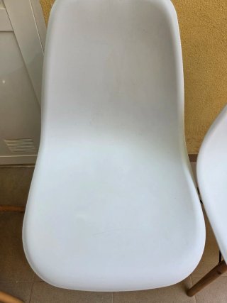 Sillas Nórdicas Blancas (Set de 4)