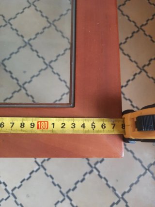 Mesa de comedor madera y cristal