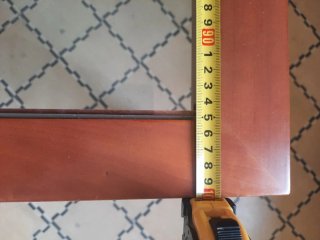 Mesa de comedor madera y cristal