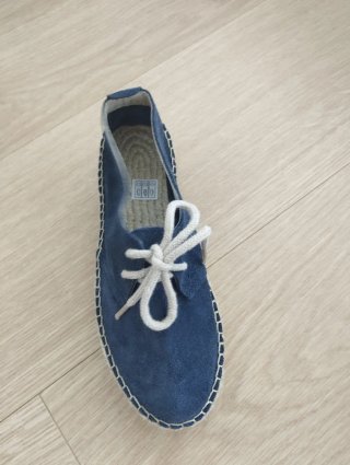 Zapatos de ante azul