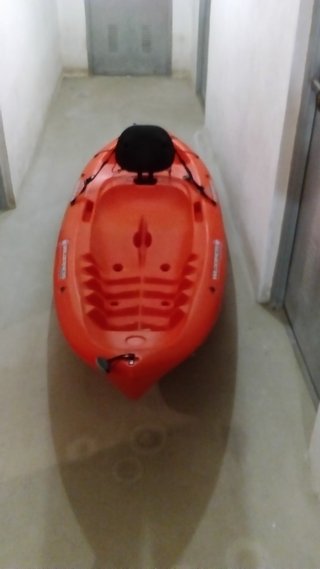 Kayak,  pala y chaleco