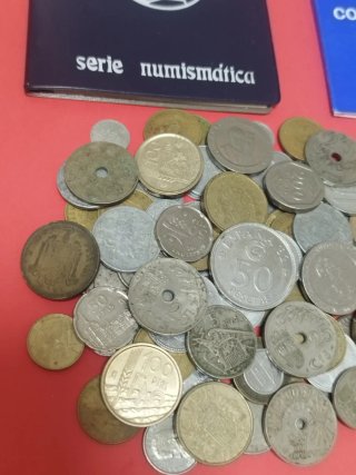 Lote monedas pesetas España!