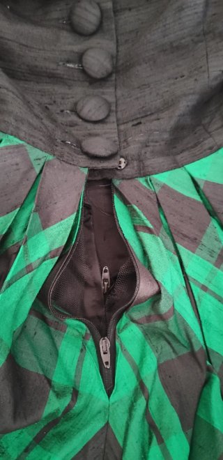 Vestido George Rech Pin-up Negro y Verde