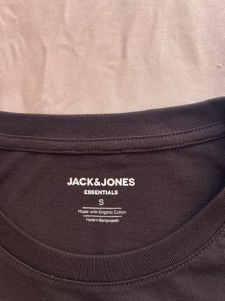 Camiseta Jack & Jones Negra Talla S