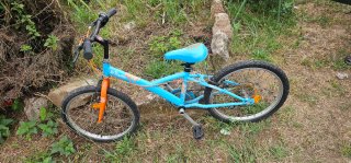 Bicicleta infantil negra